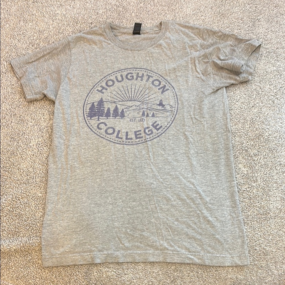 Tultex Gray Short Sleeve Tee Houghton College